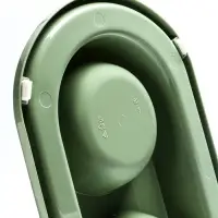 Миска двойная для животных &laquo;Мур-мяу&raquo;, 300 мл, на подставке, пластик, цвет фисташковый