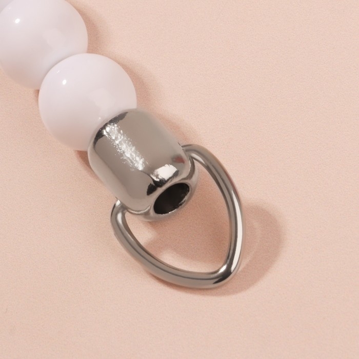 Ручка для сумки, 34 × 1,5 см, цвет белый Ручка для сумки, 34 × 1,5 см, цвет белый