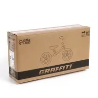 Беговел детский GRAFFITI, диаметр колёс 12", светло-розовый