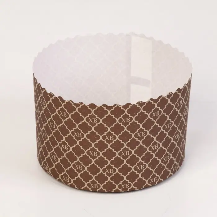 Форма для выпечки кулича бумажная &laquo;ХВ Золотое&raquo;, одноразовые, 13.4&times;9 см, коричневые