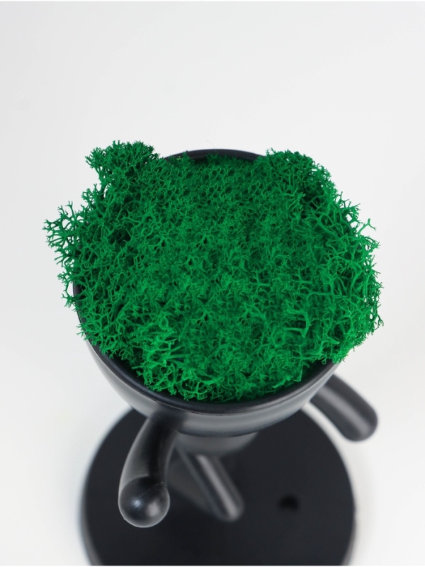 Кашпо пластиковое "Мистер Грин" 16*10*8,5 см черный