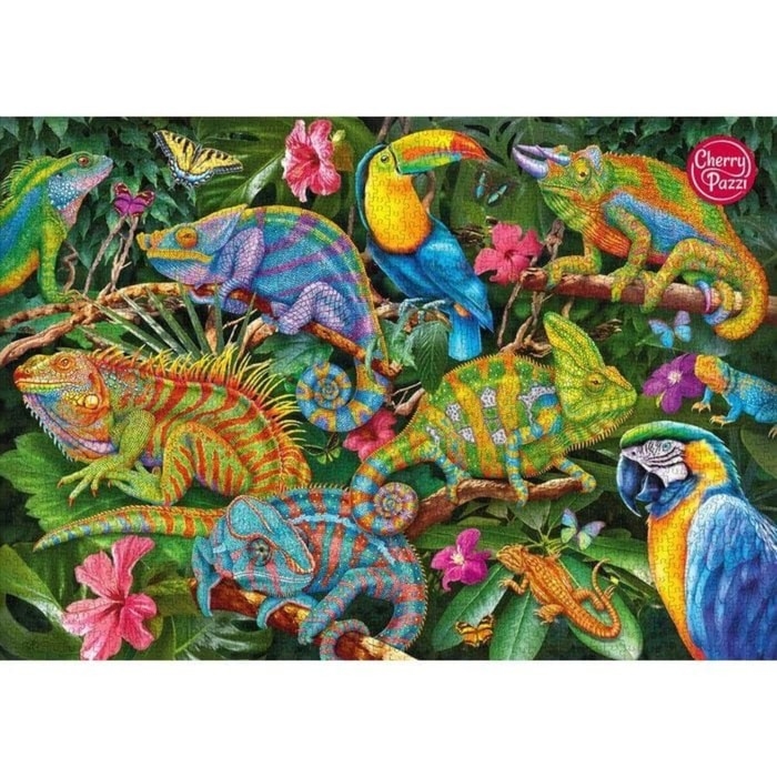 Пазл «Удивительные хамелеоны», 2000 элементов Пазл «Удивительные хамелеоны», 2000 элементов