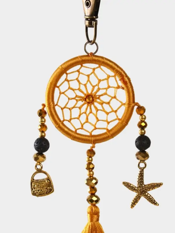 Брелок ловец снов, 17 см, золотистый Брелок ловец снов, 17 см, золотистый