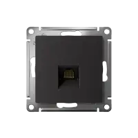 Розетка ATLASDESIGN компьютерная RJ45 механизм карбон