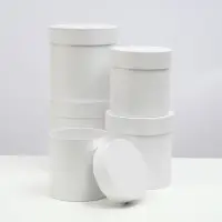 Набор шляпных подарочных коробок 5 в 1 &laquo;Белизна&raquo;,20&times;19.5 ‒11&times;11 см