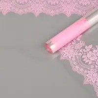 Пленка для цветов "Ажур", розовый жемчуг, 0,6 х 9.3&plusmn;5% м, 40 мкм, 200 гр