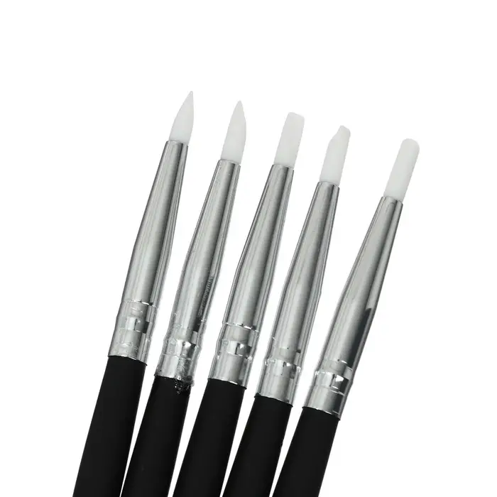 Набор кистей для рисования, 5 штук, круглые, латекс, маленькие