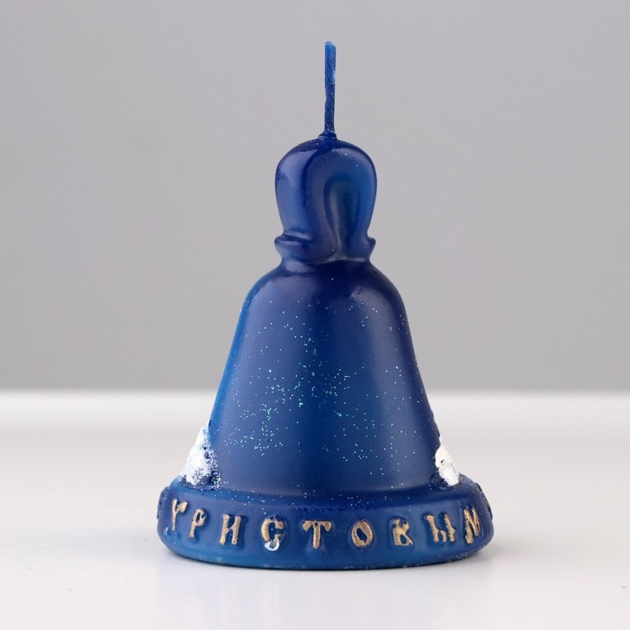 Свеча декоративная "Колокольчик Рождественский", малая, 6х6х7 см