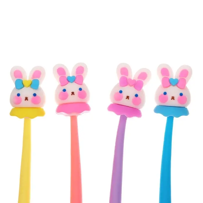 Ручка - прикол гелевая Calligrata «Зайка», МИКС