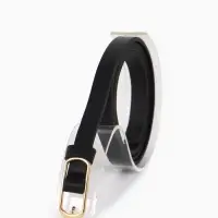 Ремень жен 02-01-01-01, Июнь2515 1,5*0,3*110 см, без винта, пряж золото, 1 прокол, черный Ремень жен 02-01-01-01, Июнь2515 1,5*0,3*110 см, без винта, пряж золото, 1 прокол, черный