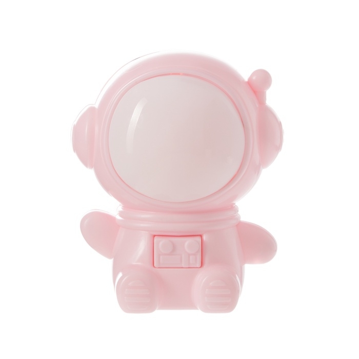 Ночник «Приветливый космонавт» 1Вт LED 4000-6000К Розовый 10х9х11,5см Ночник «Приветливый космонавт» 1Вт LED 4000-6000К Розовый 10х9х11,5см