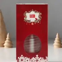 Фонарь светодиодный, декоративный, 1 LED, от батареек 3&times;AG13, свечение тёплое белое