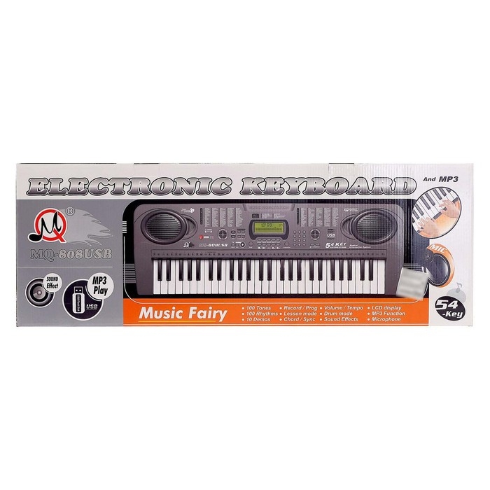 Синтезатор «Нотка», 54 клавиши, работает от батареек и от сети, адаптер в комплект не входит