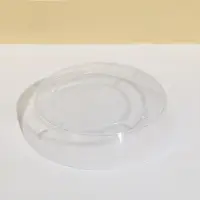 Поддон для горшка, d = 14,2 см, пластик, прозрачный