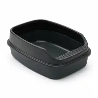 Лоток для кошек &laquo;Айша&raquo; XL, 64&times;44&times;21 см, с бортом, серый FIX