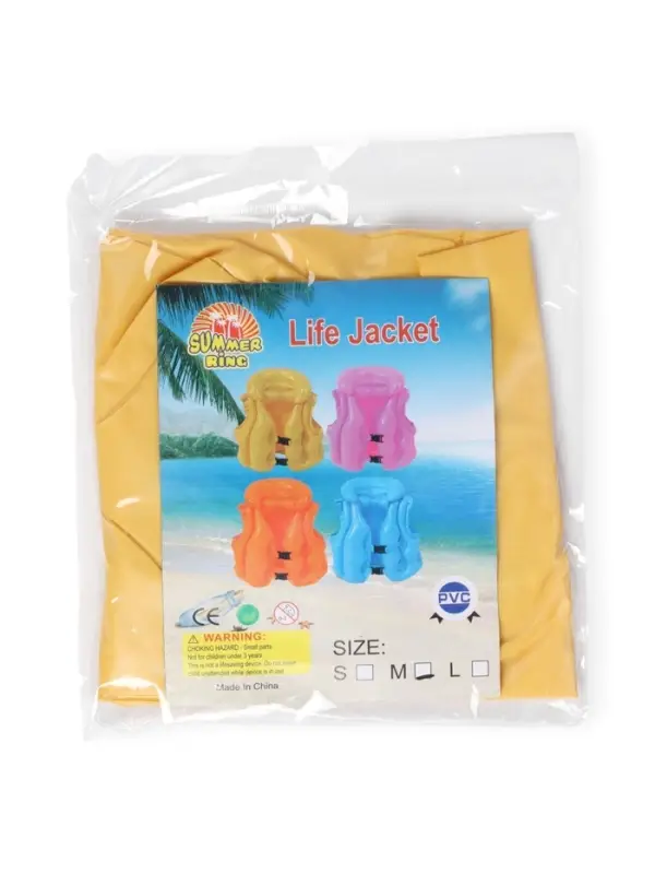 Жилет для плавания, размер М, цвет желтый