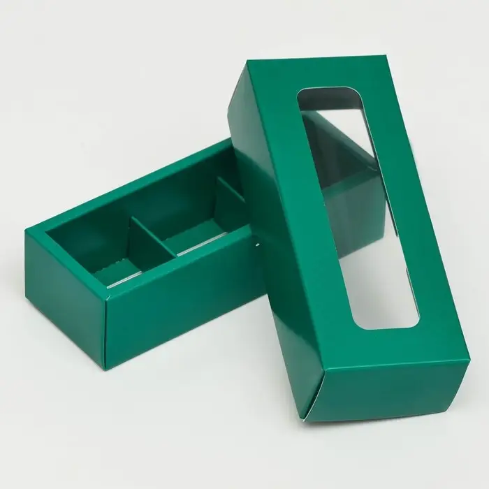 Коробка для 3 конфеты, 13.7×5.5×3.5 см Коробка для 3 конфеты, 13.7×5.5×3.5 см