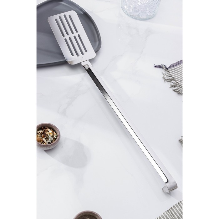 Лопатка кулинарная «Поварская», длина ручки=39 см, толщина=1,2 мм Лопатка кулинарная «Поварская», длина ручки=39 см, толщина=1,2 мм