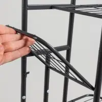 Подставка для цветов Greengo, 6 полок, 44&times;22&times;105 см, напольная, металл, тёмно-серая