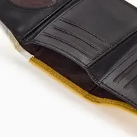 Кошелёк на кнопке, жёлтый