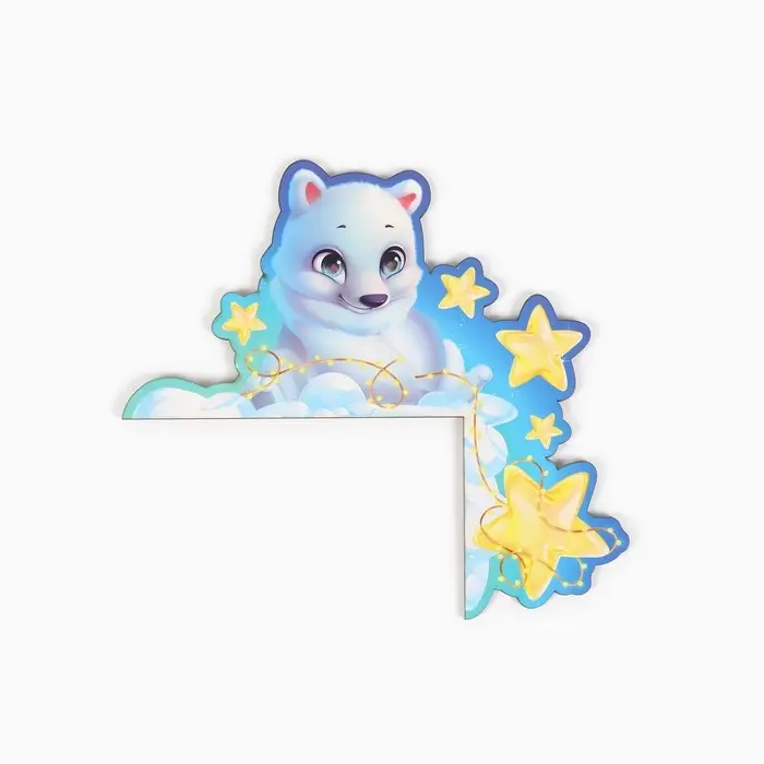 Новогодний декор на раму двери &laquo;Мишка&raquo;, 20.4&times;18.7 см