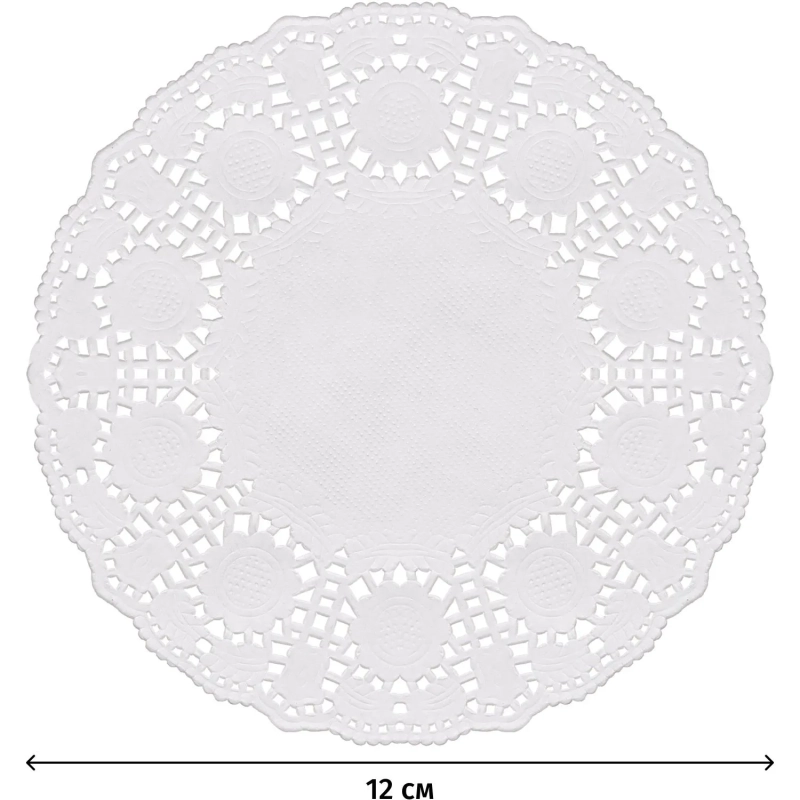 Салфетки ажурные Гуслица бумажные D12см 250шт/уп