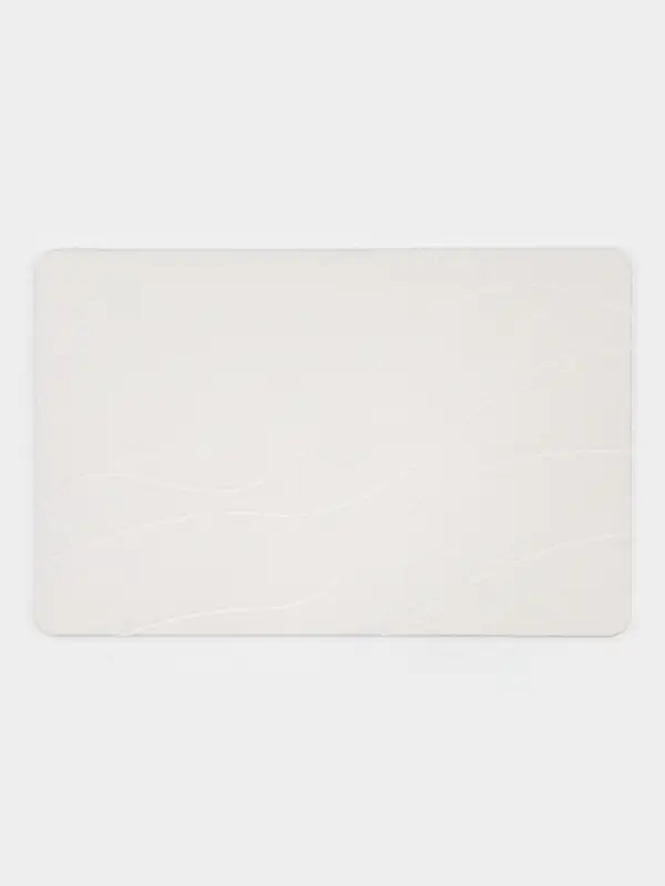 Коврик из диатомитового камня SAVANNA, 40х60 см, толщина 1 см, цвет белый Коврик из диатомитового камня SAVANNA, 40х60 см, толщина 1 см, цвет белый