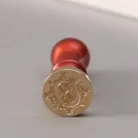 Печать для сургуча с пластиковой ручкой &laquo;Буква O на вензеле&raquo;, 2.5&times;2.5&times;6.3 см