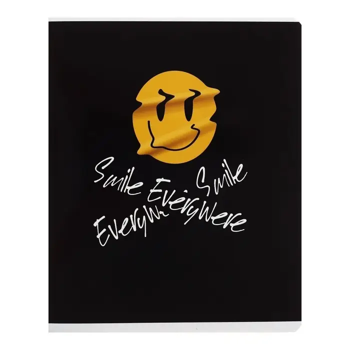 Тетрадь 48 листов в клетку &laquo;Смайлы&raquo;, обложка мелованный картон, УФ лак, блок офсет, МИКС