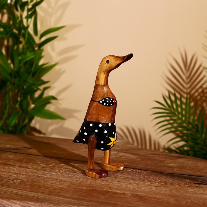 Сувенир Сувенир "Утка в купальнике" дерево 25 см