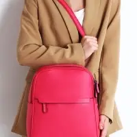 Рюкзак-сумка женский на молнии, с карманами, размер 27&times;9.5&times;32 см, фуксия