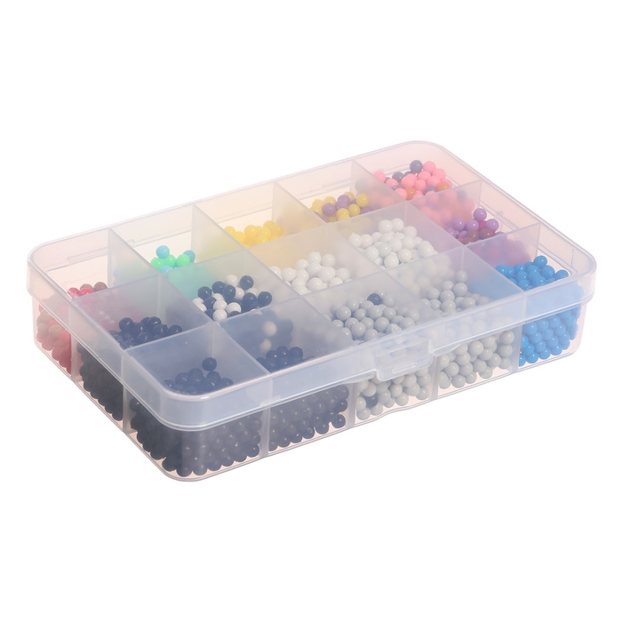 Аквамозаика в контейнере, 2500 шариков, 10 трафаретов, 2 основы Аквамозаика в контейнере, 2500 шариков, 10 трафаретов, 2 основы