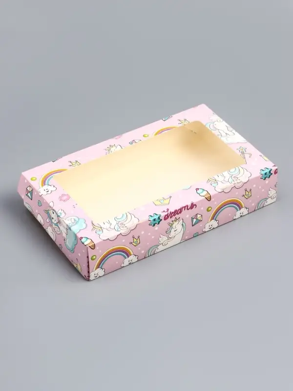 Коробка складная «Единороги» 20×12×4 см Коробка складная «Единороги» 20×12×4 см