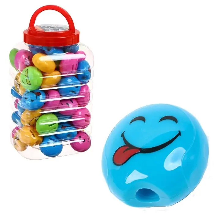 Точилка с контейнером «Смайлики», МИКС Точилка с контейнером «Смайлики», МИКС