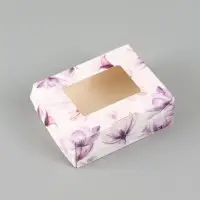 Коробка подарочная складная &laquo;Помни, ты прекрасна&raquo;, 10&times;8&times;3.5 см, с окном