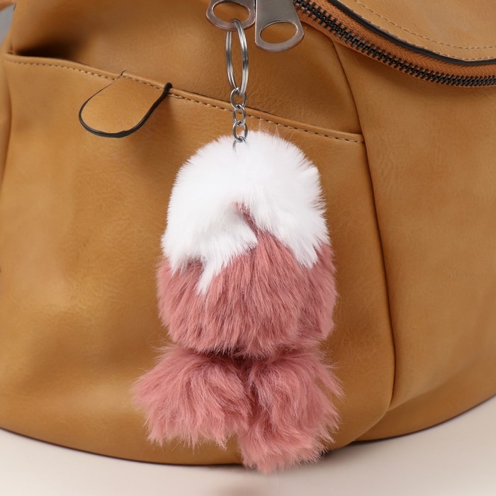 Пушистик на кольце Пушистик на кольце "Малышка в шубке" МИКС 11 см