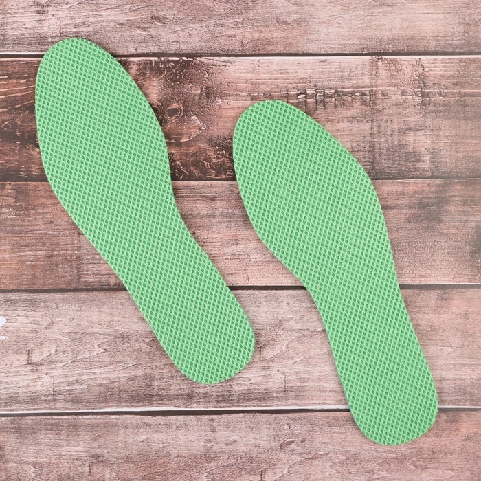 Стельки для обуви универсальные, антибактериальные, с запахом мяты Стельки для обуви универсальные, антибактериальные, с запахом мяты