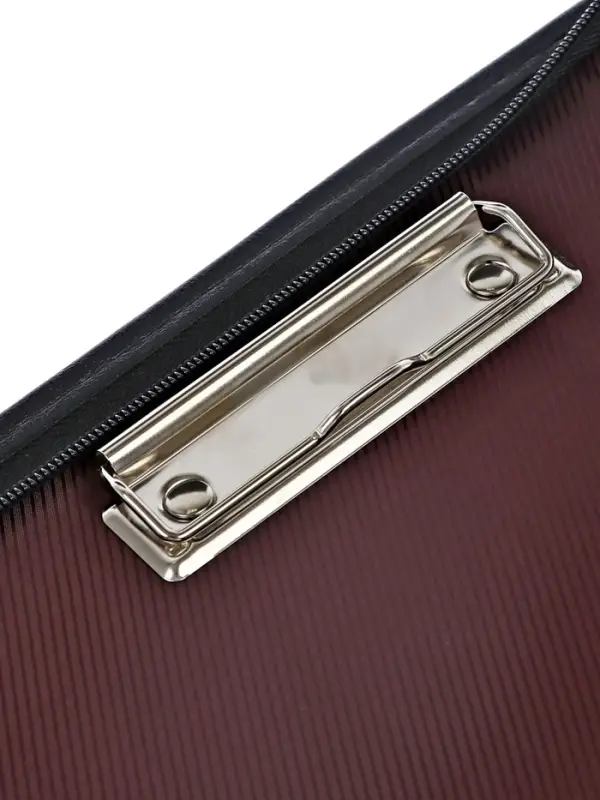 Папка деловая Calligrata &laquo;Люкс&raquo;, искусственная кожа, 360&times;260&times;30 мм, металлический прижим, коричневая