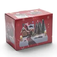 Фигура с подсветкой &laquo;Дед Мороз у домика&raquo; 17.5&times;10&times;12 см