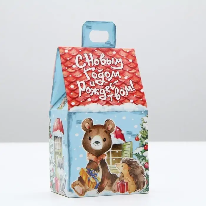 Подарочная коробка Подарочная коробка "Акварельная серия. Домик малый", 9.1×7×15.7 см