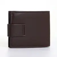 Портмоне мужское на магните, коричневое