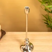 Подсвечник "Сицилия" 10х10х36 см, алюминий Подсвечник "Сицилия" 10х10х36 см, алюминий