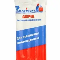 Набор свечей парафиновых хозяйственных 40 г, 4 шт., 15-16 см, 5 ч