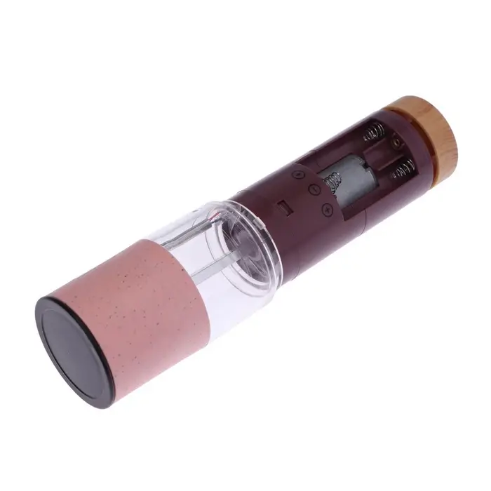 Мельница электрическая Luazon LET- 003, пластик, от батареек 6хААА, розовая