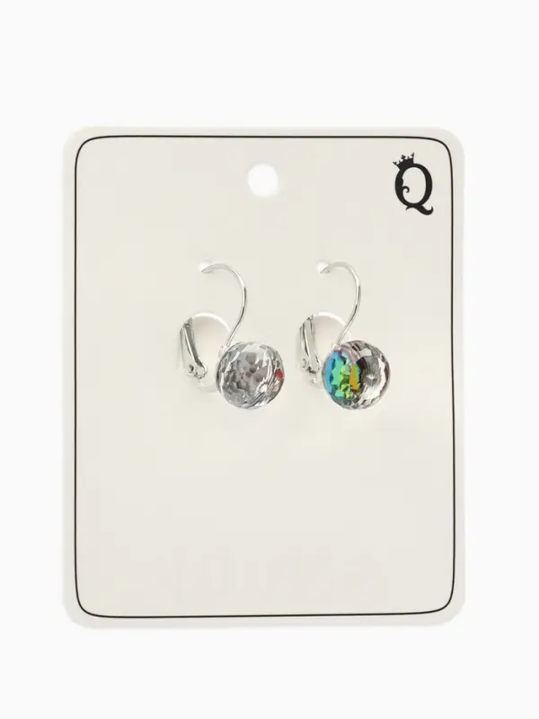 Серьги со стразами &laquo;Радужный день&raquo;, шарик гранёный, миксы