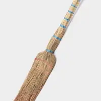 Веник узбекский из сорго 2-х прошивной средний, 72-80 см, ручная работа