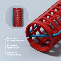 Бигуди на резинке, d = 2,7 см, 8 шт, цвет МИКС