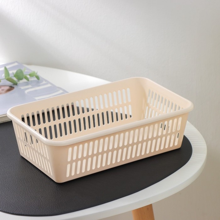 Корзина для хранения, 25×15×7 см, цвет МИКС Корзина для хранения, 25×15×7 см, цвет МИКС