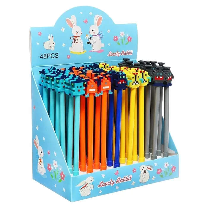 Ручка - прикол гелевая Calligrata «Пиксели», МИКС Ручка - прикол гелевая Calligrata «Пиксели», МИКС