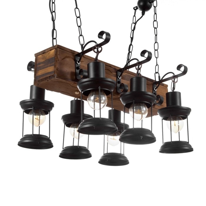 Люстра Люстра "Willow" 6хЕ27 40Вт черный 55х100 см